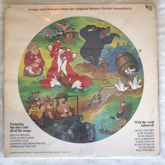 Disney The Fox and the Hound Picture Disk - Picture 2 of 4